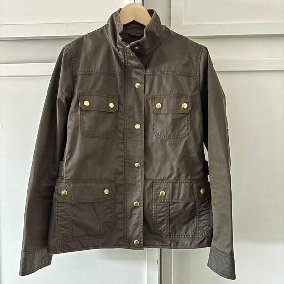 JCrew Wax Coated Jacked in Utility Green - Picture 1 of 6